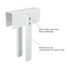 Easy to Operate Sliding Lock Metal Construction Child Safety Lock Bifold Door Lock  Closet Doors
