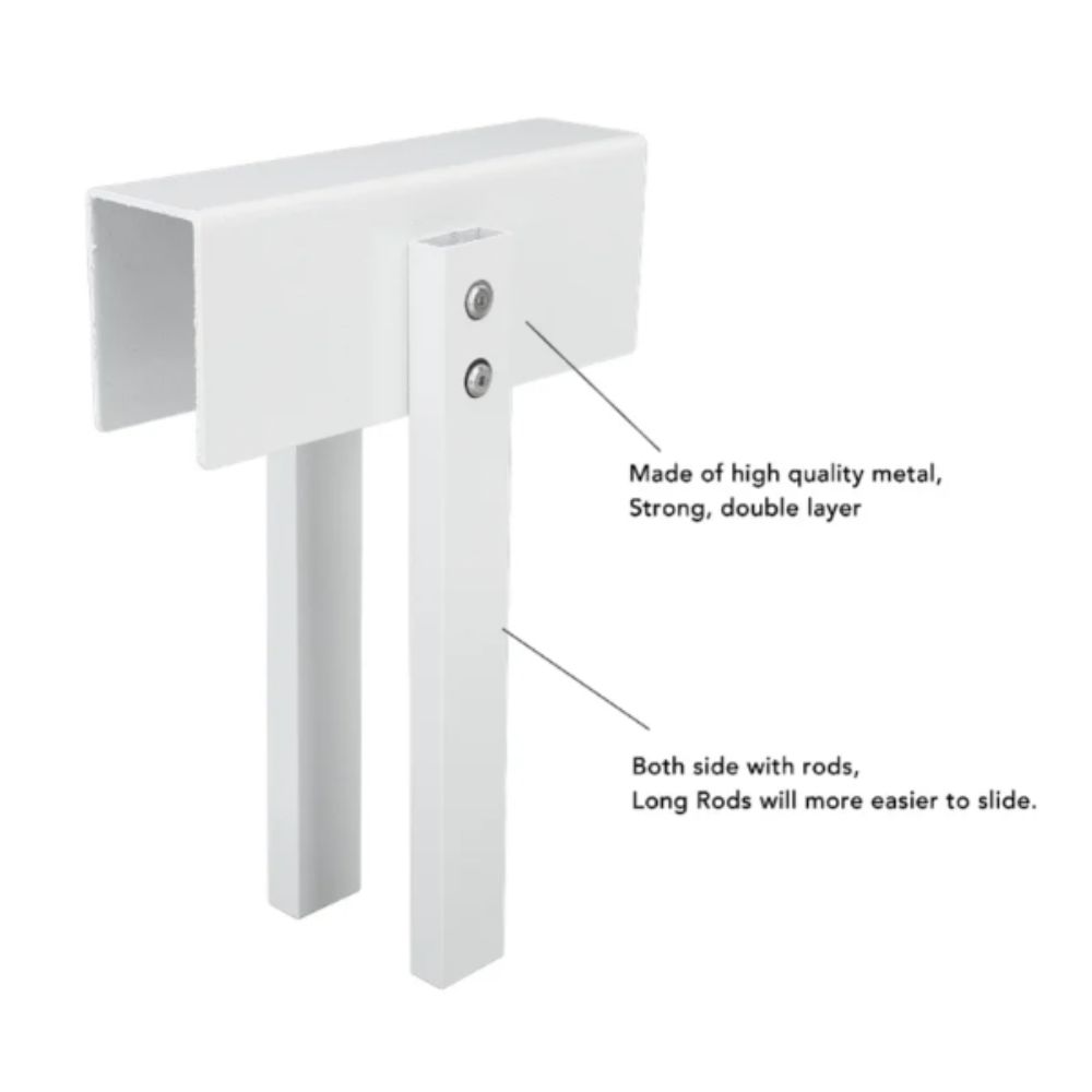 Easy to Operate Sliding Lock Metal Construction Child Safety Lock Bifold Door Lock  Closet Doors
