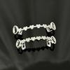 rhinestone Charm Teeth Grillz Double Glossy Love Drill Braces Men Women Jewelry  Tooth Socket