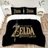 3Pcs Zelda Wild Adventure Bedding Sets For All Sizes New 3D Printed Bed Cover Comforter Duvet Cover Pillowcase Bedroom Decoration