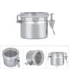 Stainless Steel Coffee Canister Food Storage Jar Tea Sugar Milk Powder Container (10*7.4cm)