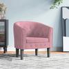 VidaXL Cabriolet Armchair Pink Velvet 356474