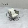 1 Piece Scene Decoration Dollhouse Sofa Simulation Pretend Play Toy For Photo Props Kids Toys Doll Parts Model