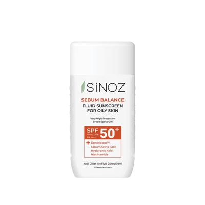 Sinoz Sebum Balance Fluid Sunscreen for Oily Skin SPF50+/PA++++, 50 мл - Солнцезащитная эмульсия для жирной кожи