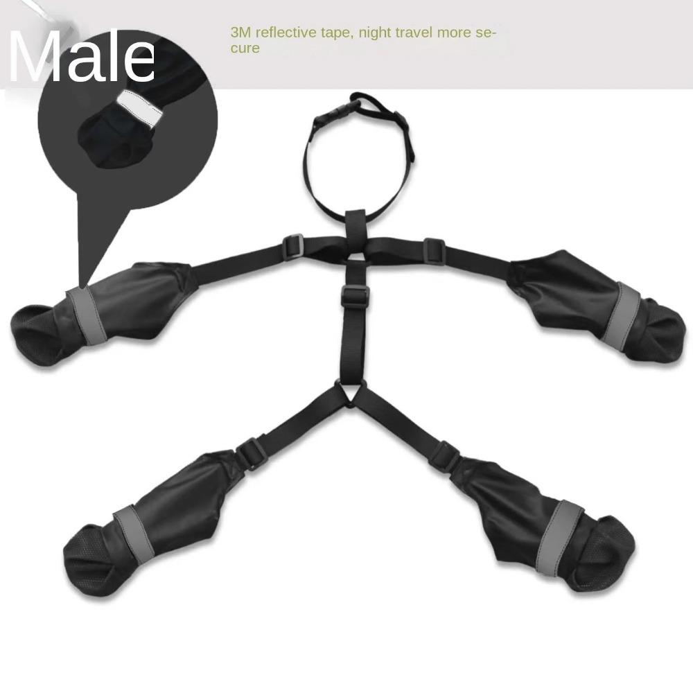 All-Season Anti-Slip Dog Boots Adjustable Waterproof Dog Boots Small Medium Large Dogs