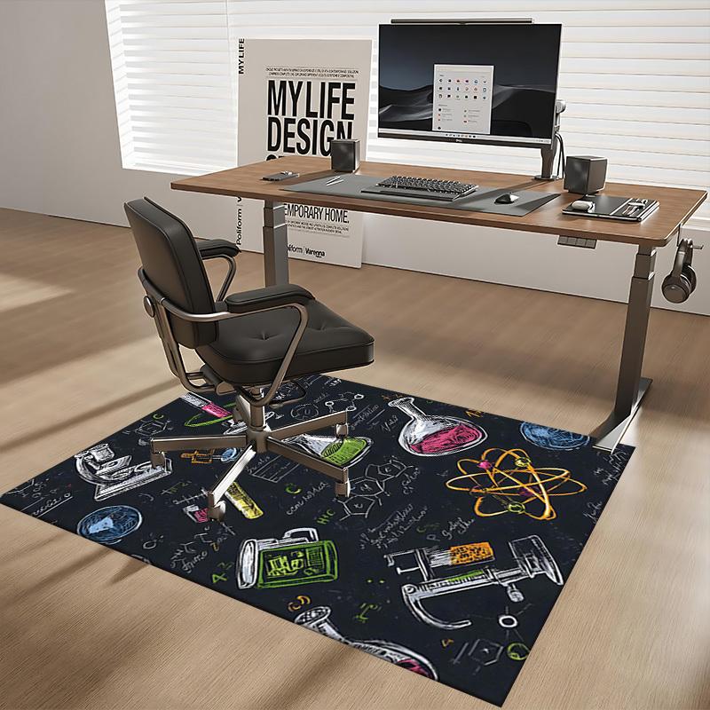 1pc Anime Cartoon Design Chair Mat - Festival Gift for Office Chairs, Suitable for All Seasons, Perfect for Home Decor, Living Room, Bedroom, Game Roo
