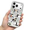 Чехол для iPhone XR 11 15 12 13 14 XS Max 17 Pro 18 Pro Max 16 Plus Air Панды в Разных Позах Искрящийся Трескающийся Фольгированный Акриловый ТПУ Чехол для Телефона