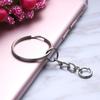 25mm Jewelry DIY Split Ring Short Chain Keyring Key Fob Keychain
