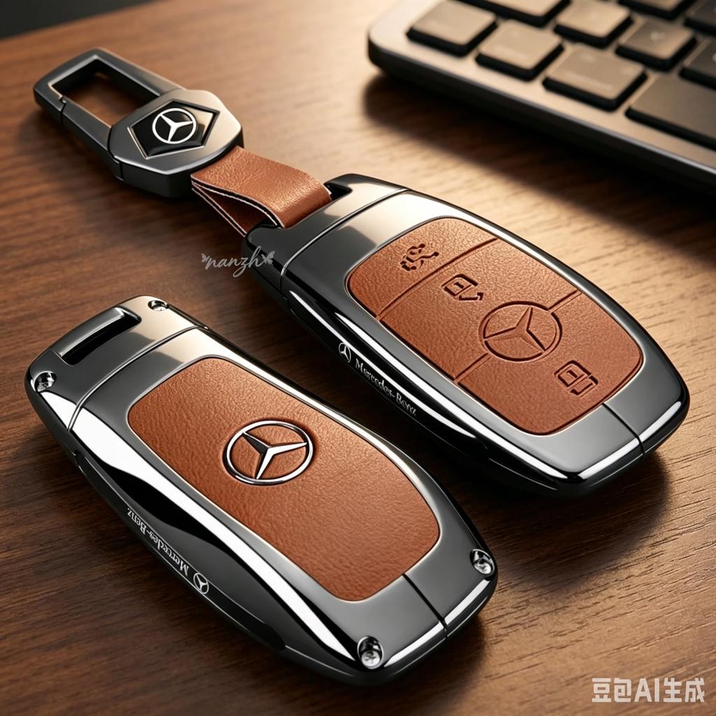 CRZ1 Keychain Leather Fashion Car Key Case Cover Shell For Mercedes Benz A C E S G GLS CLA Class W213 W203 W211 W205 W177X167 W204