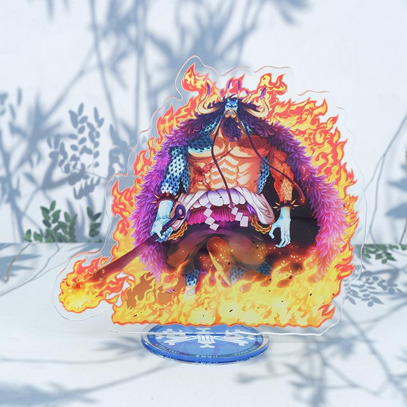 Аниме One Piece Луффи Шарлотта Линлин Эдвард Ньюгейт Дофламинго Кузан Джинбей Акриловые Фигурки-Подставки Игрушки Украшение