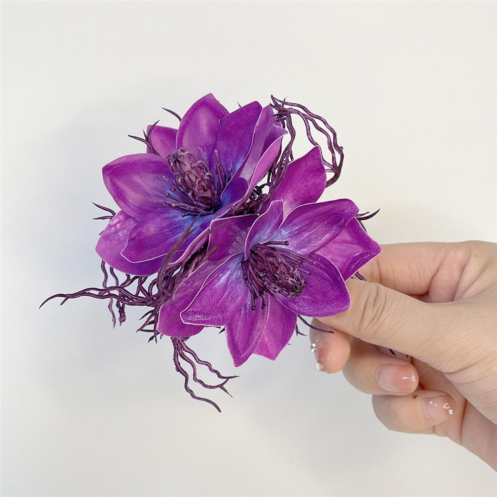 Fairy Flowers Hair Clips Sweet Barrette Hairpiece Hair Decoration Photo Props  for Women Girls