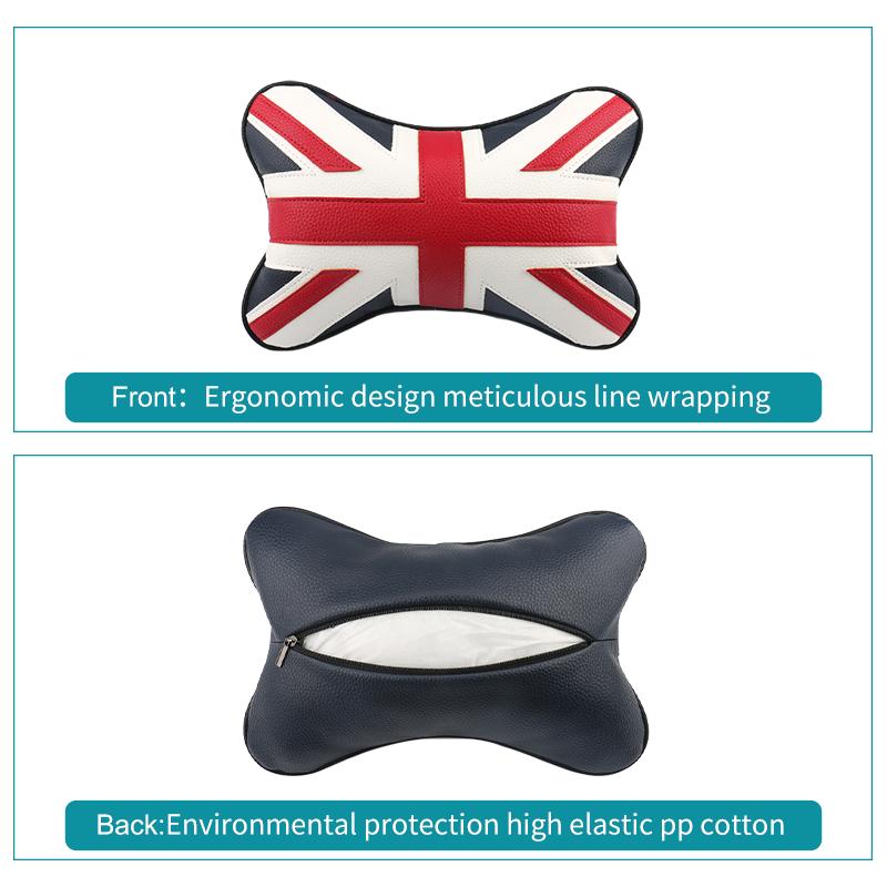 Подушка для шеи автомобиля, подголовник для сидений автомобиля для Mini Cooper F56 R56 U25 F55 F60, универсальная подушка безопасности для костей