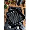 STAUB 405011080 American Square Grill Diameter 26cm Pan, Graphite,
