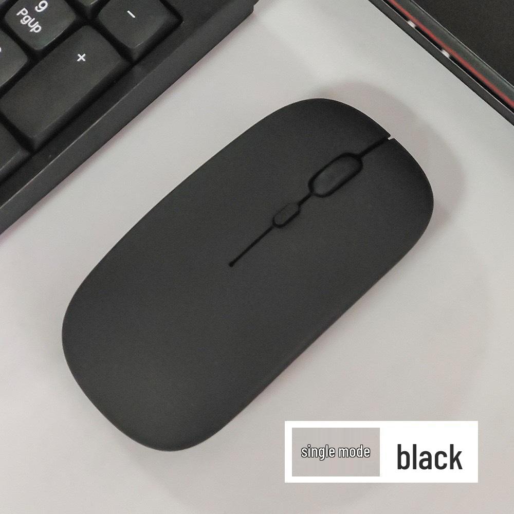 Беспроводная Bluetooth-мышь с двумя режимами, перезаряжаемая, с бесшумными кликами, для USB-настольного компьютера и ноутбука