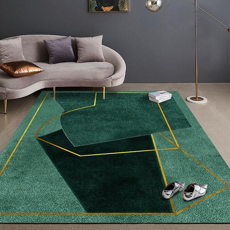 Nordic Modern Living Room Bedroom Carpet Green Series Carpet Coffee Table Bedside Blanket Leisure Floor Mat