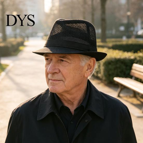 Летняя шляпа с защитой от УФ-излучения, мужская дышащая шляпа от солнца, сетчатая кепка-панама с широкими полями для среднего возраста, повседневная, соломенная, для пожилых, легкая, складная, для улицы, пляжа