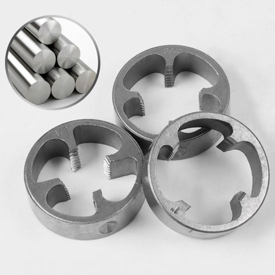 7/8Pcs/Set Electric Drill Pipe Threader Kit with 3 Die Sizes Professional Power