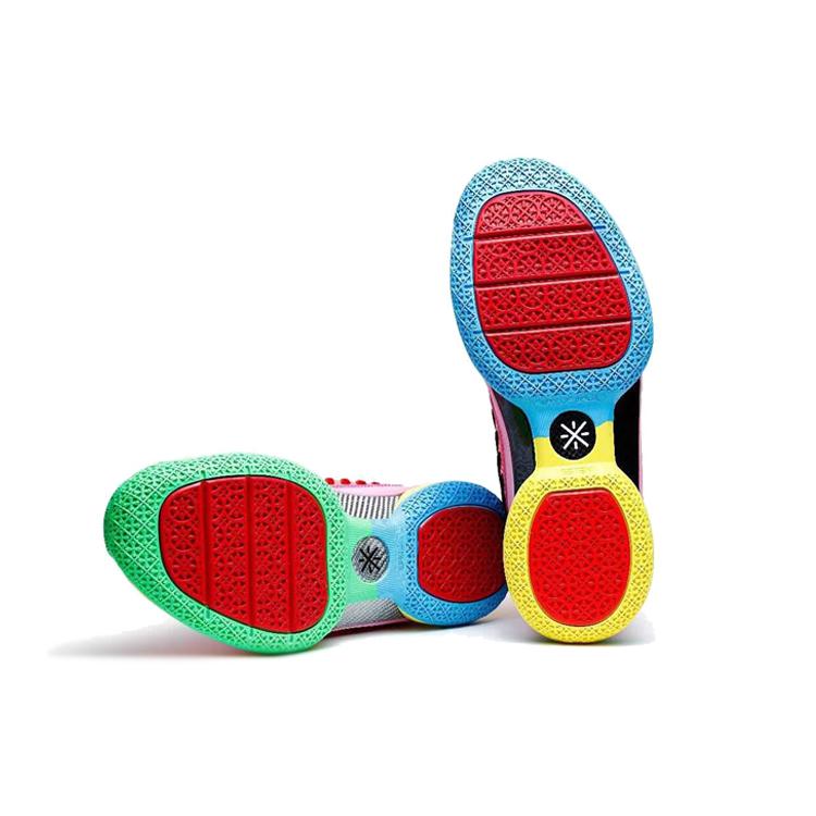 Li Ning WOW 7 Амортизирующие Скользкие Устойчивые к истиранию Низкие Баскетбольные Кроссовки Мужские Розовые ABAN079-9