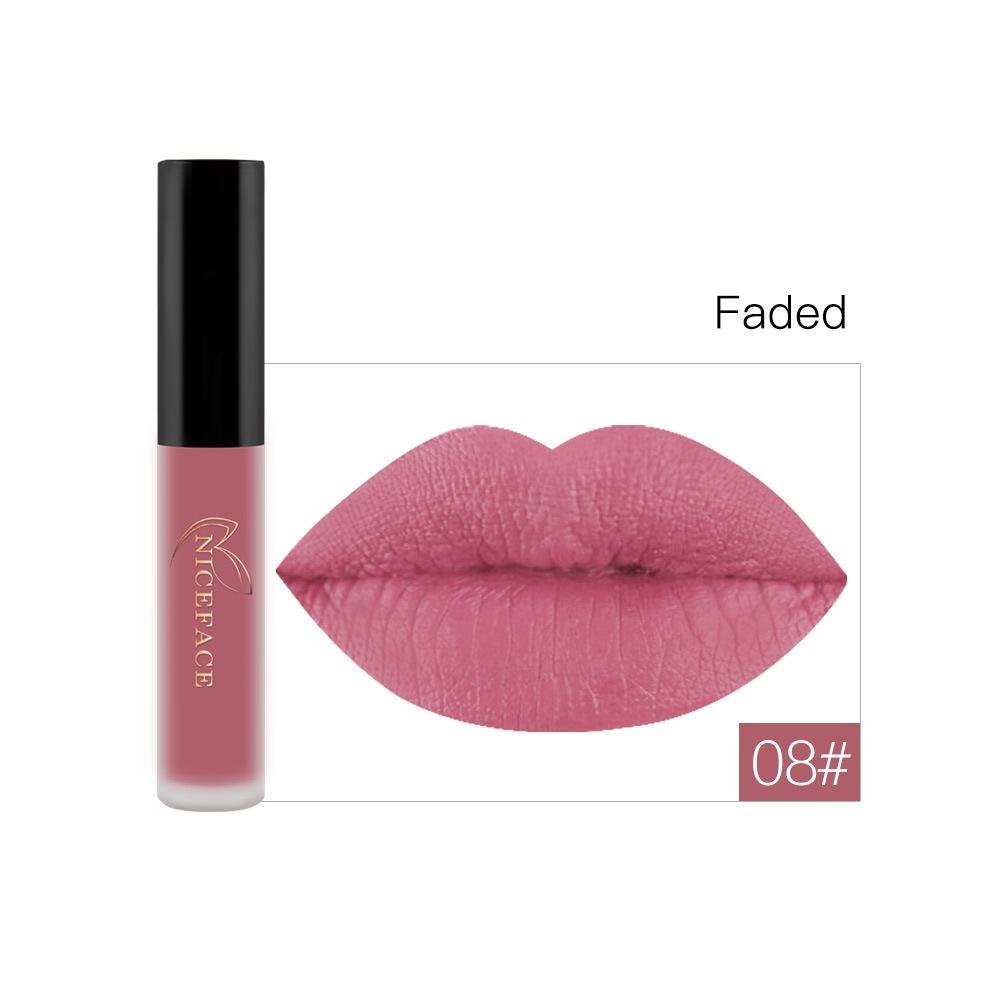 Matte Lip Gloss Velvet Lip Makeup Non‑Transfer Waterproof Lip Tint for Daily Lip Cosmetic