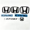 Car front and rear logo sticker accessories For Honda Civic FIT Accord Prelude CRV 5th Mugen CRZ CRX Jazz HRV Pilot Odyssey Elys