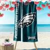 Philadelphia Eagles Print Beach Towel, Large Soft Quick Dry Towel for Beach Camping Swimming