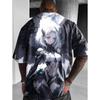 Anime Character Pattern T Shirt For Men 3D Sexy Beauty Print Harajuku Style T-shirt Oversized Short Sleeve Crew Neck Top Y2k Tee