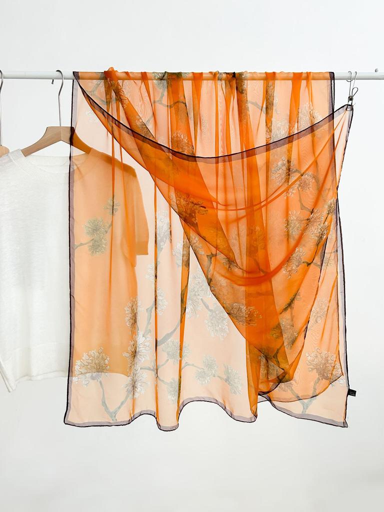 180*135cm Summer Chiffon Silk Scarf Women Outdoor Sunscreen Shawl Soft Bandanna Fashion Luxury Brand Shawl Head Long Hijab Wrap