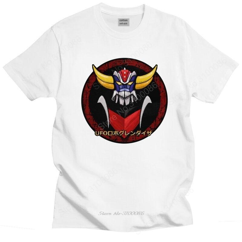 Grendizer Ufo Robot T Shirt Unisex Short Sleeve Goldrake Mecha Anime Tshirt Graphic Tee Tops Preshrunk Cotton Regular Fit Tshirt