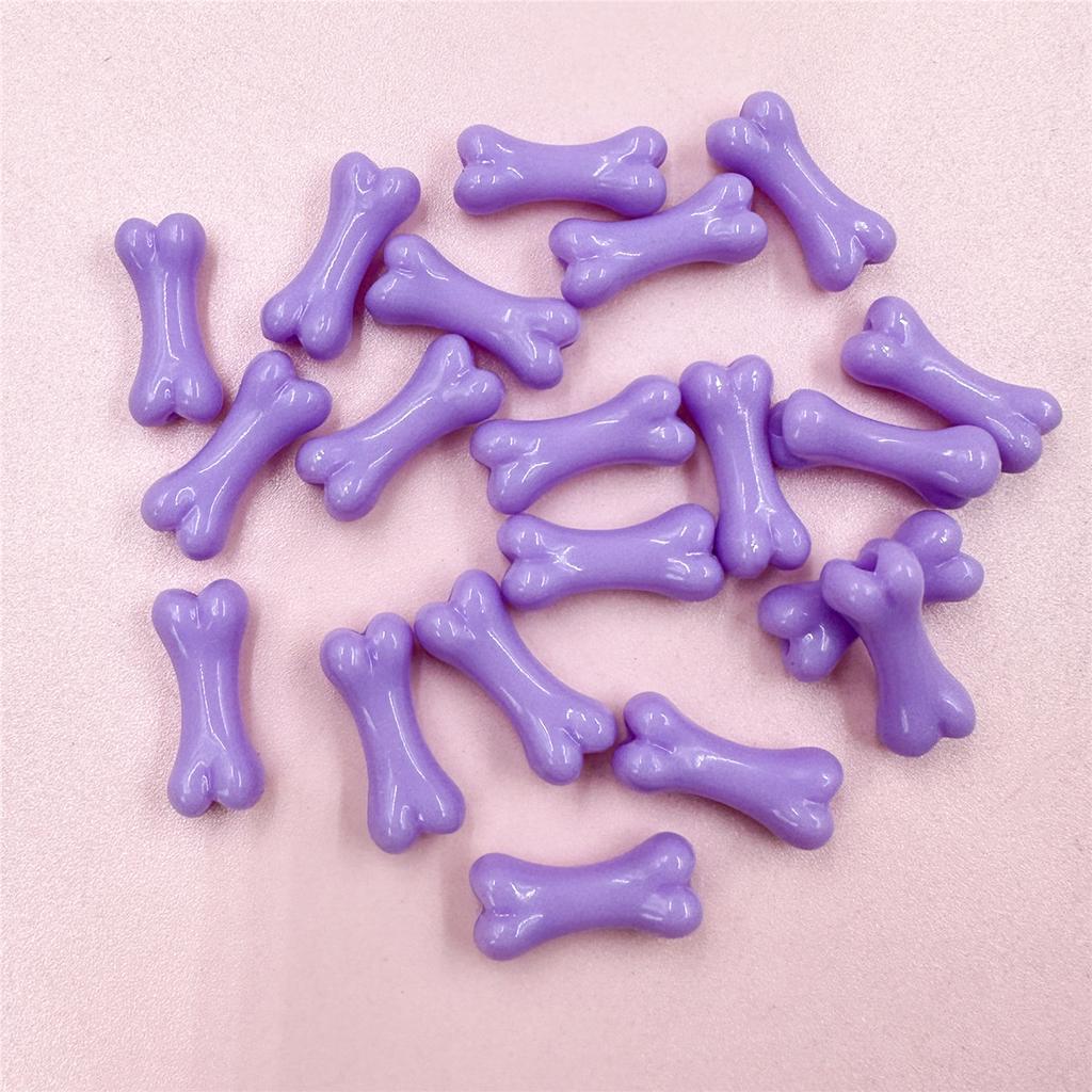 Colored bones 20Pcs Fashion Beads Acrylic bead Handmade Materials 8.6*20mm  Accessories
