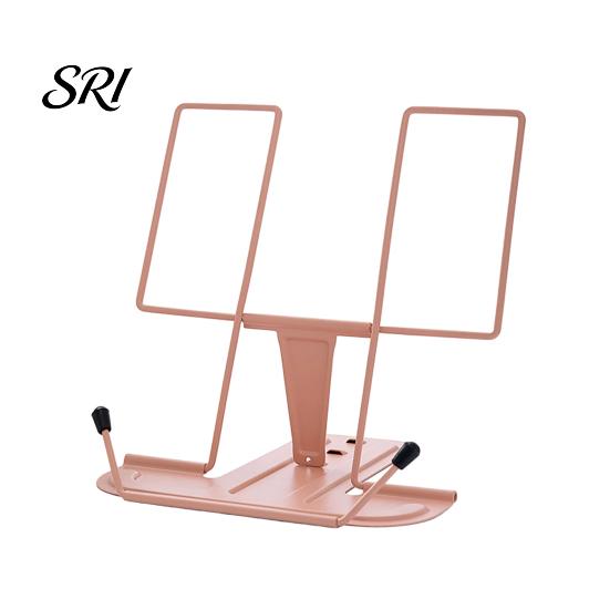 Book Holder for Office Use Foldable Iron Stand Adjustable with Non-Slip Base Portable Desktop book, Sheet Music & Study Stable