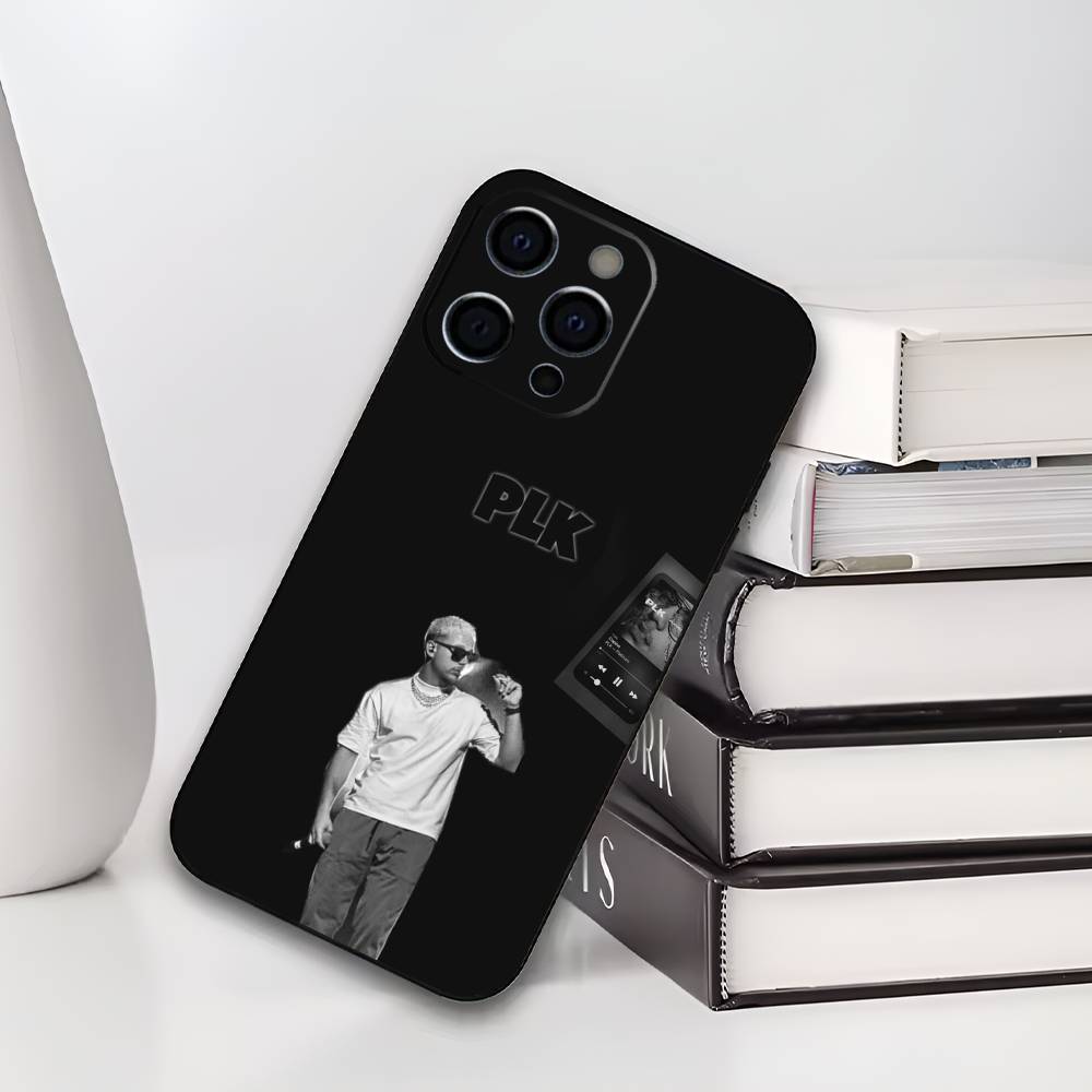 Чехол для телефона PLK French Rapper для IPhone 17,16,15,14,13,12,11,Plus,Pro,Max,Plus,XS, мягкий чехол Черный силикон