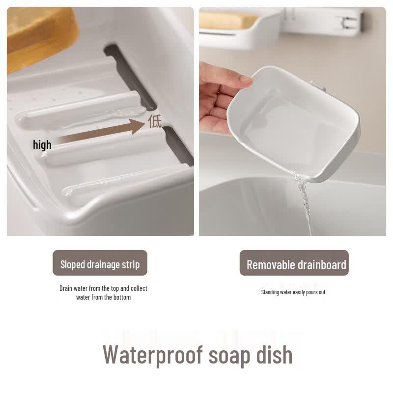 LIEI Wall-Mounted Suction Cup Soap Dish