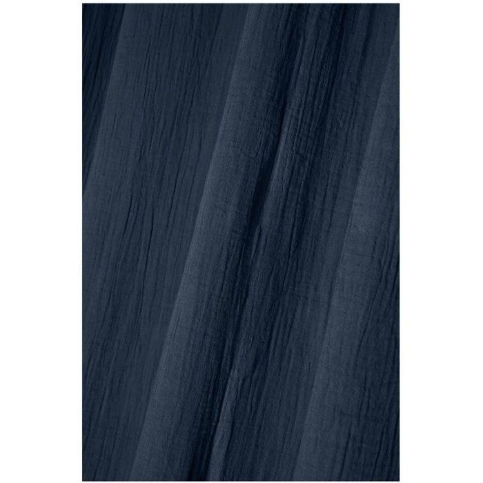 Rideau a oeillets en gaze de coton 140 x 260 cm Pop color bleu marine