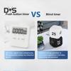 Rotating Cube Timer 5-15-25-45 Mins LED Display Slide Switch Pomodoro Productivity Timer Cube Portable Vibration Mute Alarm for Work Study Kitchen