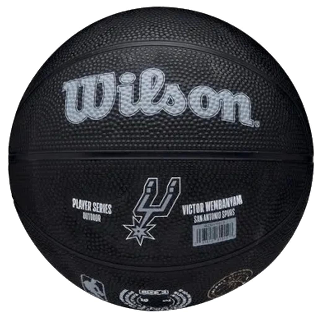 Wilson NBA Player Icon Victor Wembanyama Mini Ball, Unisex black Basketball