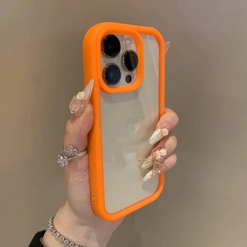 Роскошный прозрачный чехол-конфета для iPhone 17 Air 11 12 13 14 15 16 17 Pro Max Plus Ударопрочный прозрачный бампер Чехол