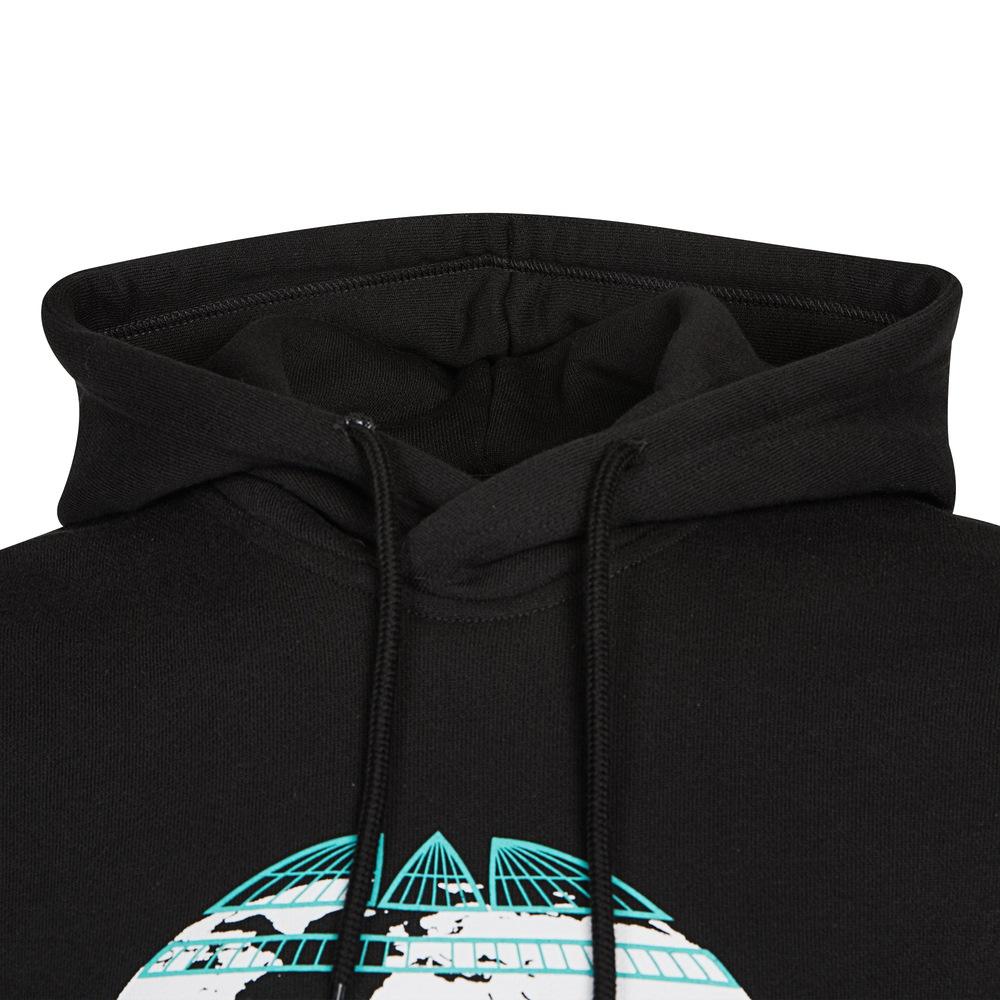 Adidas Оригинальная повседневная толстовка с логотипом трилистника, мужская толстовка с капюшоном, черная HF4902