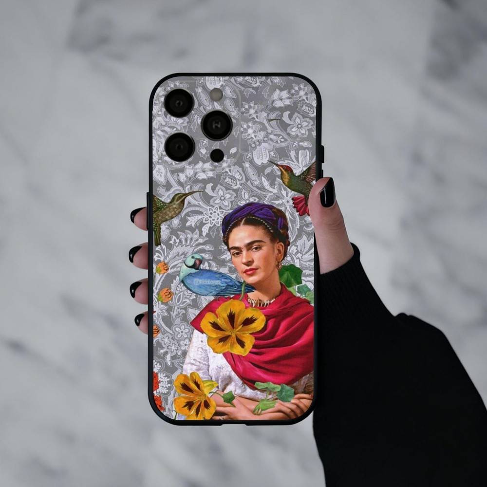 F-Frida-A K-Kahlo-g A-Art Phone Case For iPhone 17pro, 16,15,14,13,12,11 X XR Plus,Others Soft Black Cover