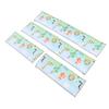 4Pcs Baby Bed Rail Heightened Anti Collision Guard Rail Toddlers Solid Color Printing Bed Side Soft