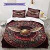 Magictools Pattern Bedding Quilt Set Quilt Cover Pillowcase Home Decoration Birthday Gift (1 * duvet cover + 2 * pillowcase, without core)