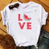 2023 New Women T-Shirt Watermelon One In A Melon Cartoon Printed Top Female T Shirts Harajuku Streetwear O-Neck Short Clothes
