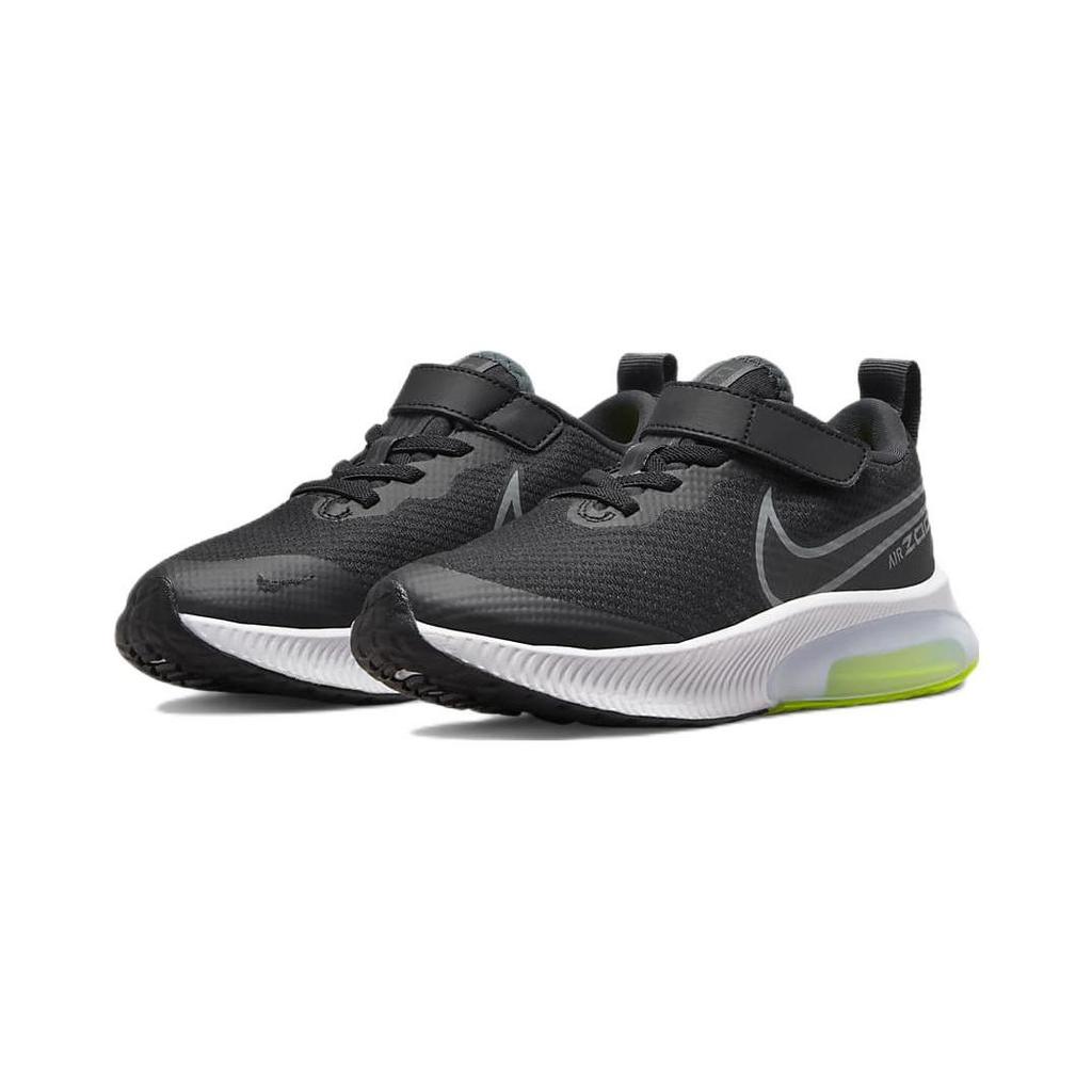 Nike Кроссовки для бега Nike Air Zoom Arcadia, износостойкие, низкие, черные с белым и зеленым, для детей 3-7 лет, CK0714-010