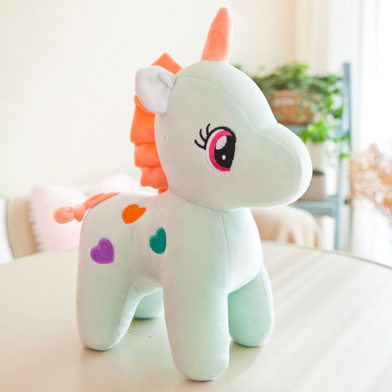 Kawaii Мультфильм Анимация Животное Единорог Пони Кукла Плюшевая Игрушка Детская Кукла для Дня Рождения Украшение Подушка Рождественский Подарок