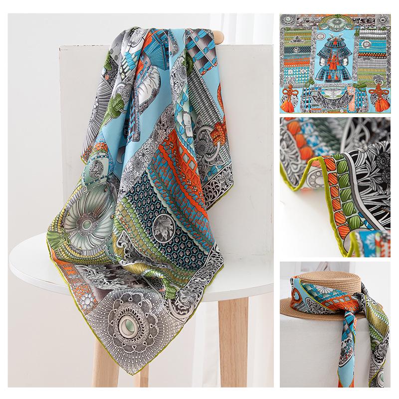 Mother's Day Silk Scarf Gift Set: 100% Mulberry Silk Square Shawl