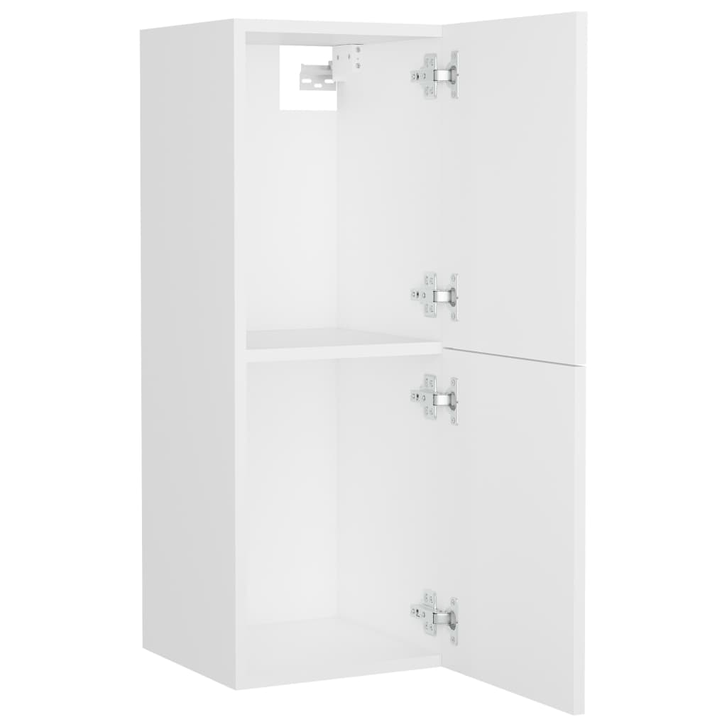 Bathroom Furniture Set White Particleboard