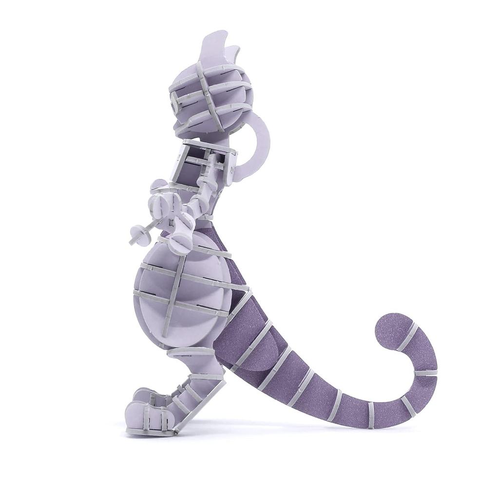 si-gu-mi PLUS Pokémon Mewtwo - 3D Paper Puzzle DIY Craft Kit for Kids and Adults - Educational Toy for Boys and Girls - 3D Artwork, Perfect Gift for
