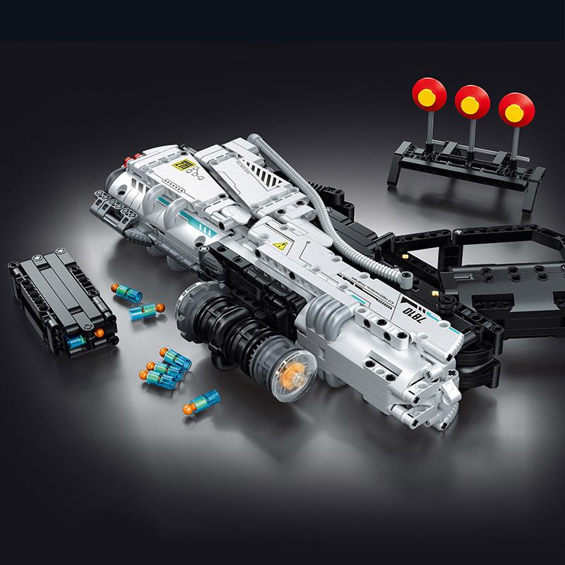 Военный DIY Космический Пистолет Оружие Строительные Блоки Набор Кирпичей MOC Будущее Ручной Пистолет Сборка Модель Набор Игрушки Для Детей Мальчиков Подарки