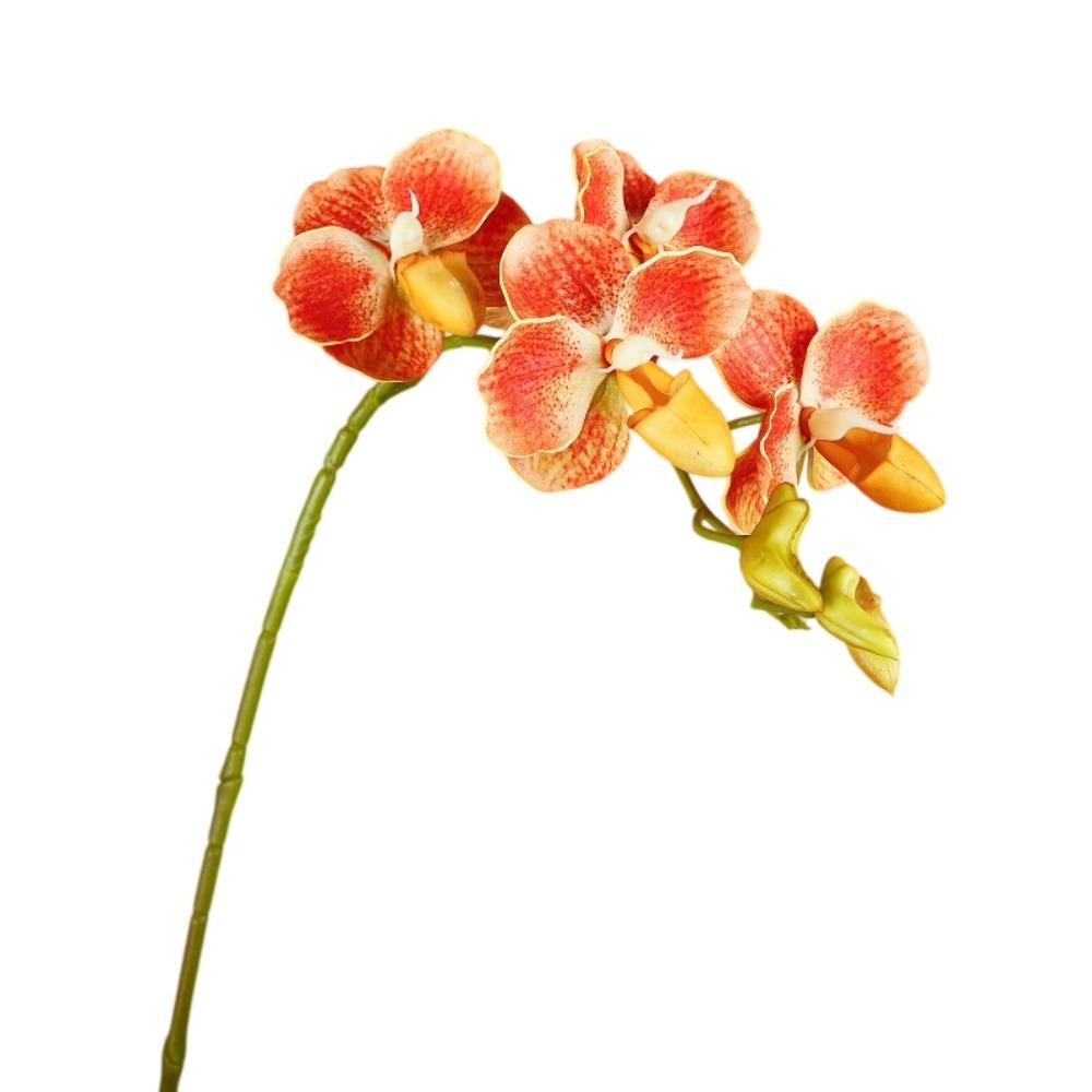 67cm 26.38in Artificial Butterfly Orchid Branch Plastic Fake Flowers Outdoor Garden Decor