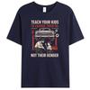 Funny Teach Your Kids to Change Their Oil Not Their Gender Men's 100% Cotton T-Shirt Casual Tee Tshirts Tops