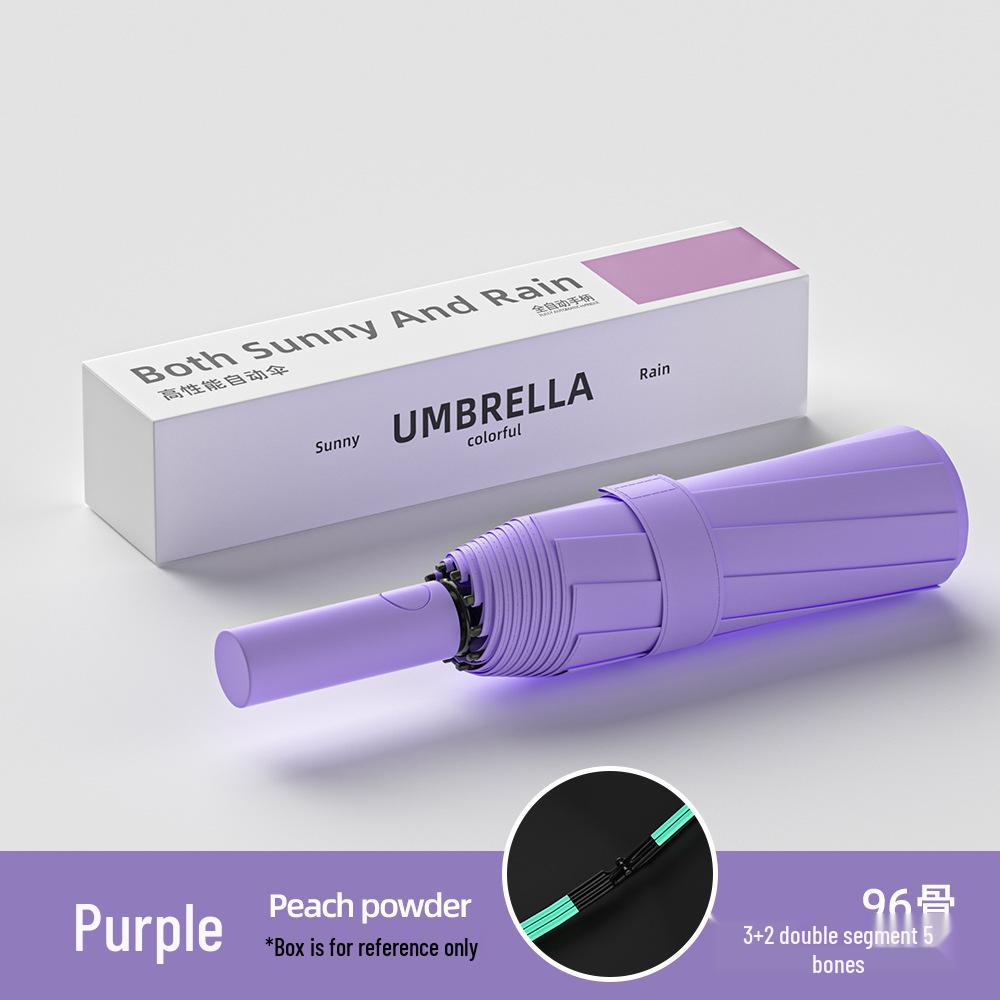 Роскошный полностью автоматический складной зонт для женщин и мужчин — солнцезащитный, защитный и рекламный зонт для бизнеса.